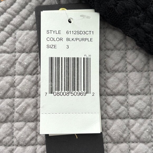 Jodi Kristopher Lace Top with Built in Bra Fit & Flare Dress Size 3/4 NWT - Picture 9 of 9